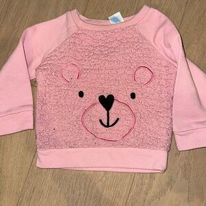 Pink Sherpa bear sweater